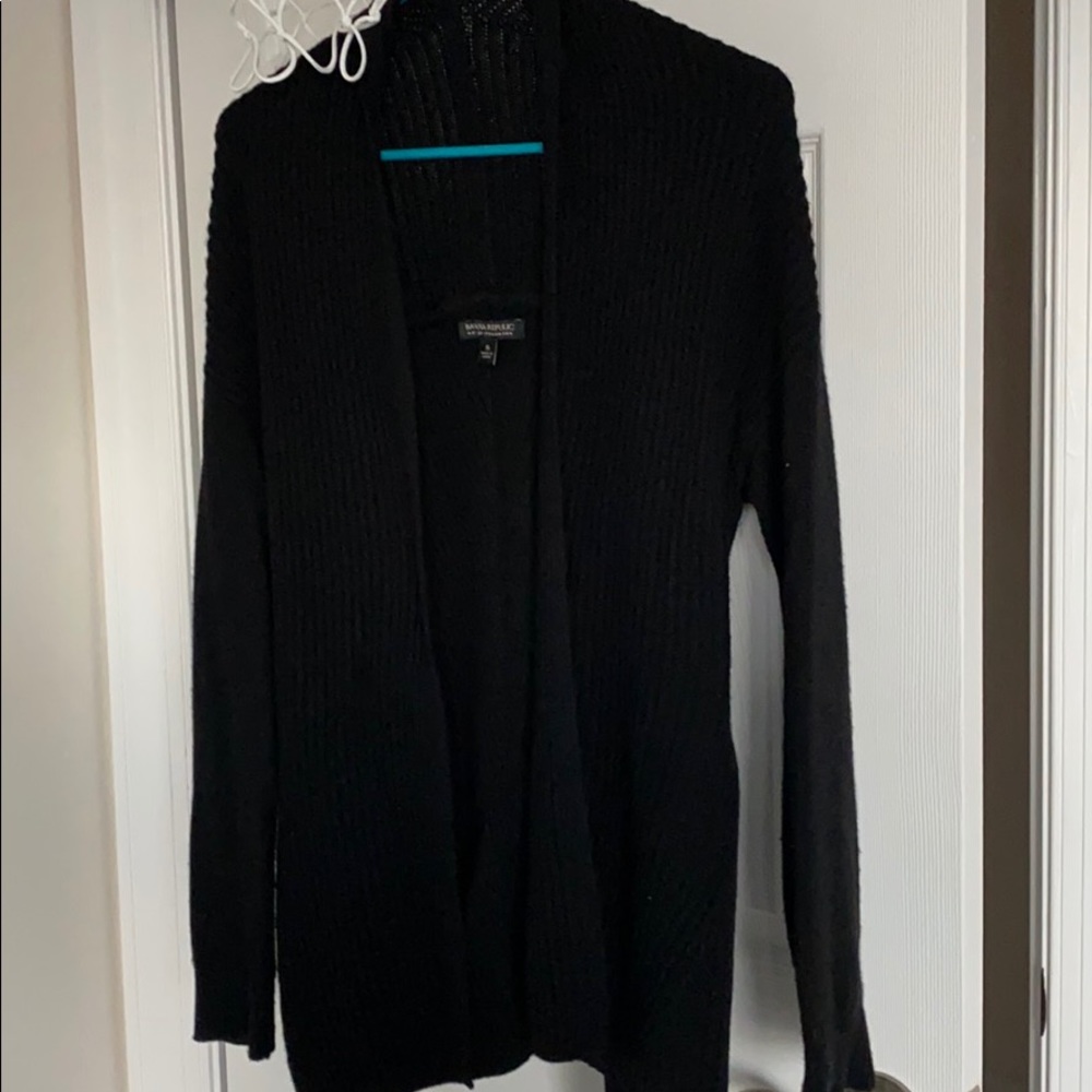 Banana republic black cardigan